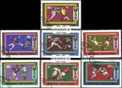 Známky Mongolsko 1970 MS vo futbale Mexiko razítkovaná séria - Kliknutím na obrázok zatvorte -